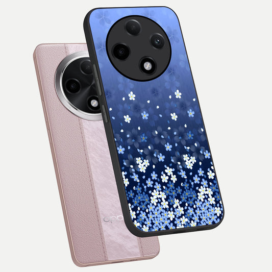 Blue Starry phone case For Oppo F27 Pro Plus showing premium glass back cover with detailed artwork
