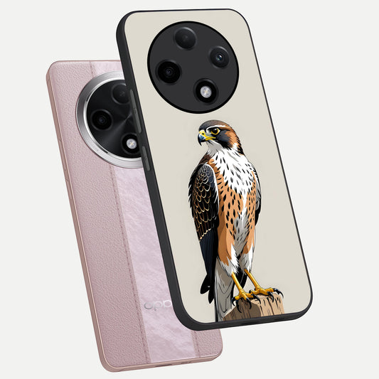 Clever Eagle phone case For Oppo F27 Pro Plus showing premium glass back cover with detailed artwork