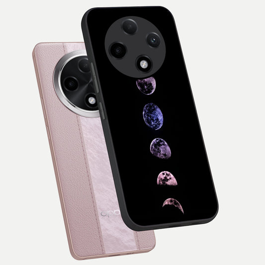 Crimson All Planets phone case For Oppo F27 Pro Plus showing premium glass back cover with detailed artwork