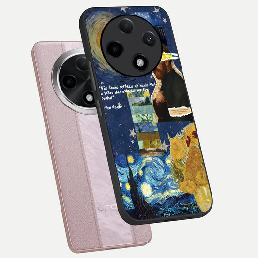 Starry Dream Vision phone case For Oppo F27 Pro Plus showing premium glass back cover with detailed artwork