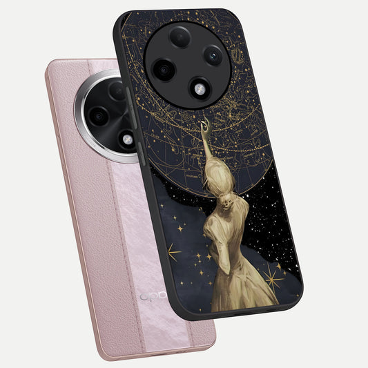 Taylor Swift Girl phone case For Oppo F27 Pro Plus showing premium glass back cover with detailed artwork