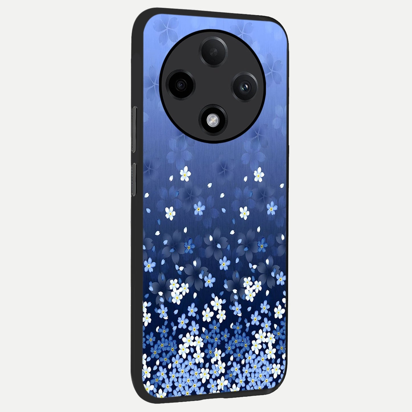 Blue Starry back cover For Oppo F27 Pro Plus slim fit glass case with vibrant aesthetic design