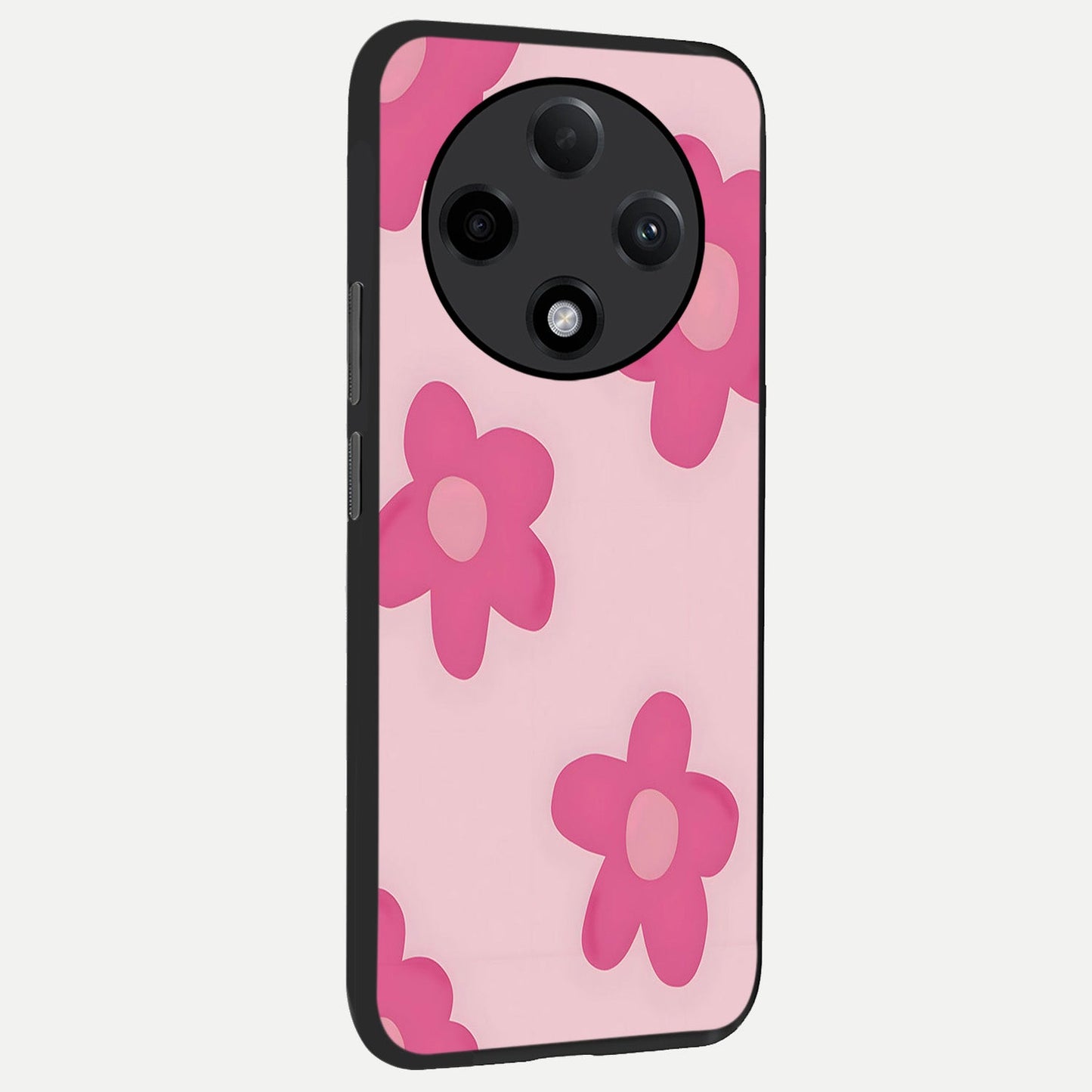 Candy Bloom Dreams back cover For Oppo F27 Pro Plus slim fit glass case with vibrant aesthetic design
