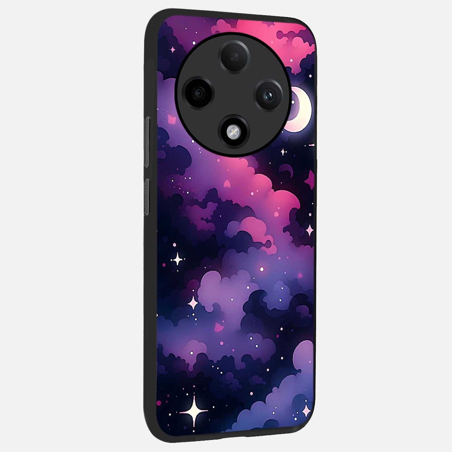 Celestial Moon Magic back cover For Oppo F27 Pro Plus slim fit glass case with vibrant aesthetic design