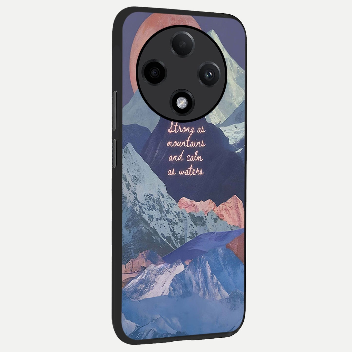 Celestial Mountain Calm back cover For Oppo F27 Pro Plus slim fit glass case with vibrant aesthetic design