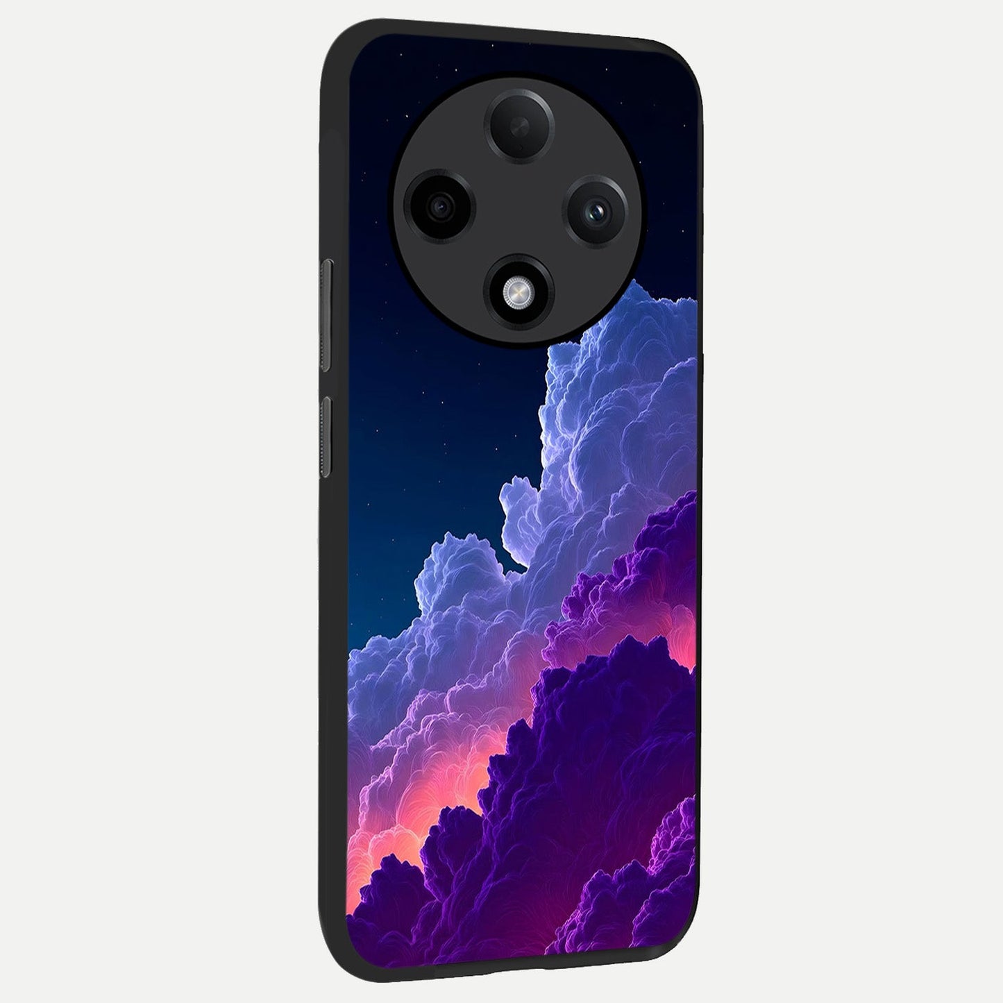 Dreamy Cloud Skies back cover For Oppo F27 Pro Plus slim fit glass case with vibrant aesthetic design