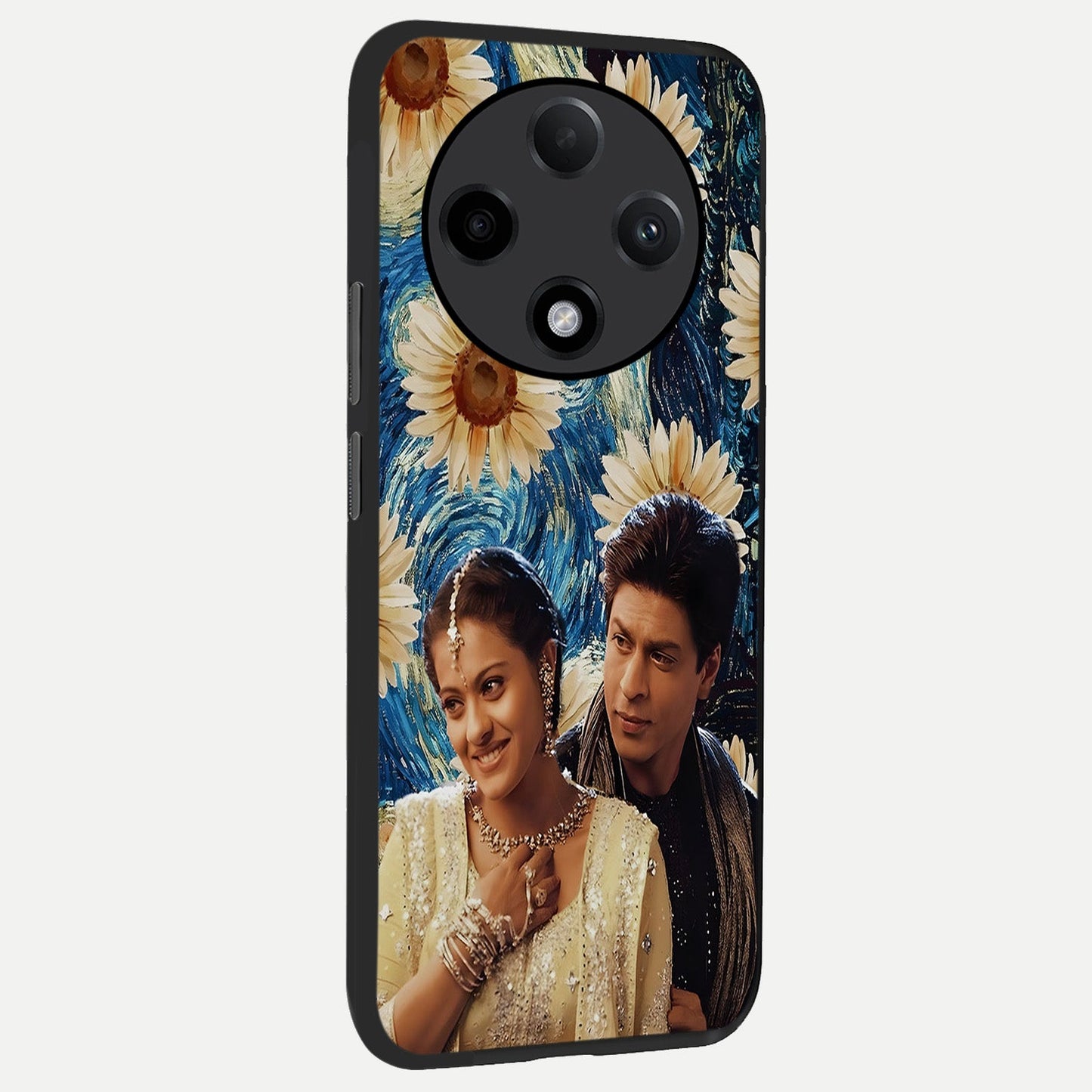 Eternal Love Story back cover For Oppo F27 Pro Plus slim fit glass case with vibrant aesthetic design