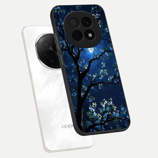 Mystic Floral Night phone case For Oppo F29 Pro 5G showing premium glass back cover with detailed artwork