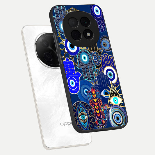 Mystic Palm Guard phone case For Oppo F29 Pro 5G showing premium glass back cover with detailed artwork