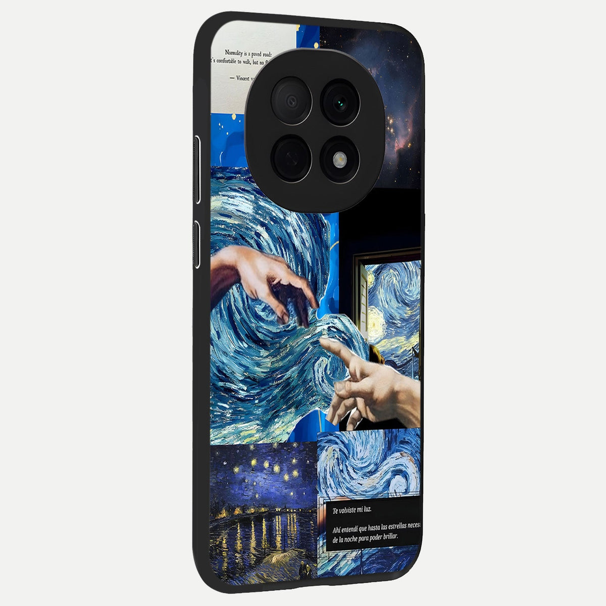 Aesthetic Vando Hands back cover For Oppo F29 Pro 5G slim fit glass case with vibrant aesthetic design