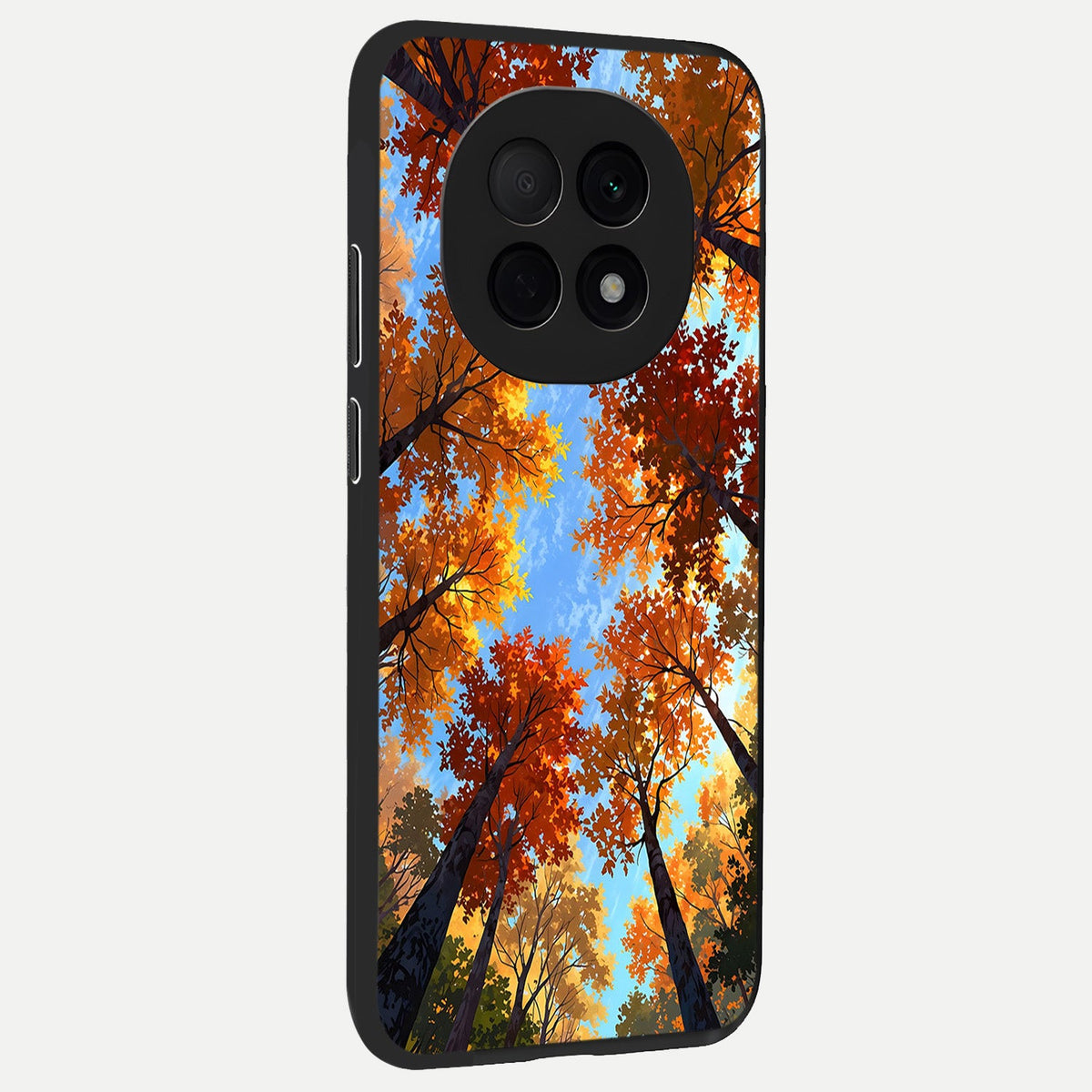 Autumn Sky Rise back cover For Oppo F29 Pro 5G slim fit glass case with vibrant aesthetic design