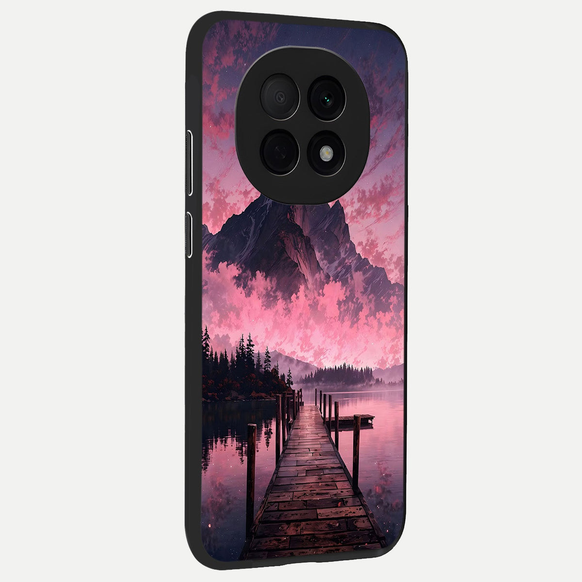 Beautiful Mountain View back cover For Oppo F29 Pro 5G slim fit glass case with vibrant aesthetic design