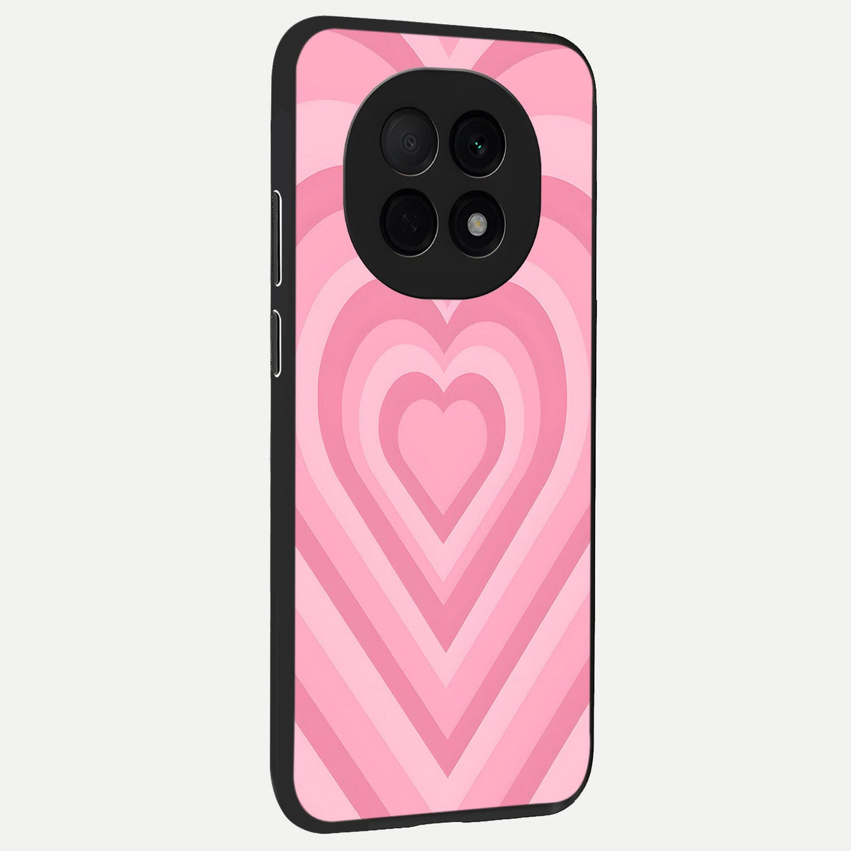Blush Heart Waves back cover For Oppo F29 Pro 5G slim fit glass case with vibrant aesthetic design