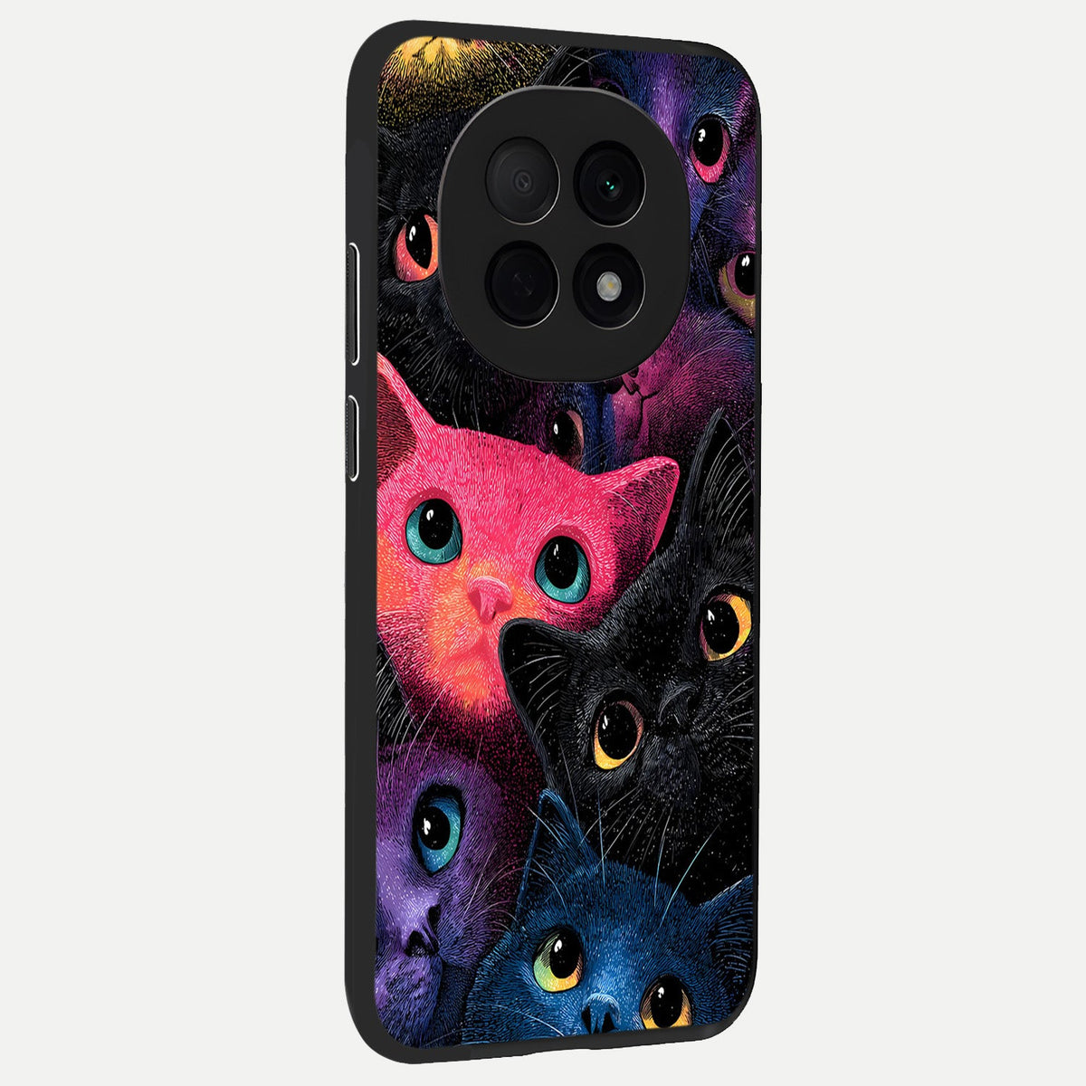 Cosmic Cats Dreams back cover For Oppo F29 Pro 5G slim fit glass case with vibrant aesthetic design