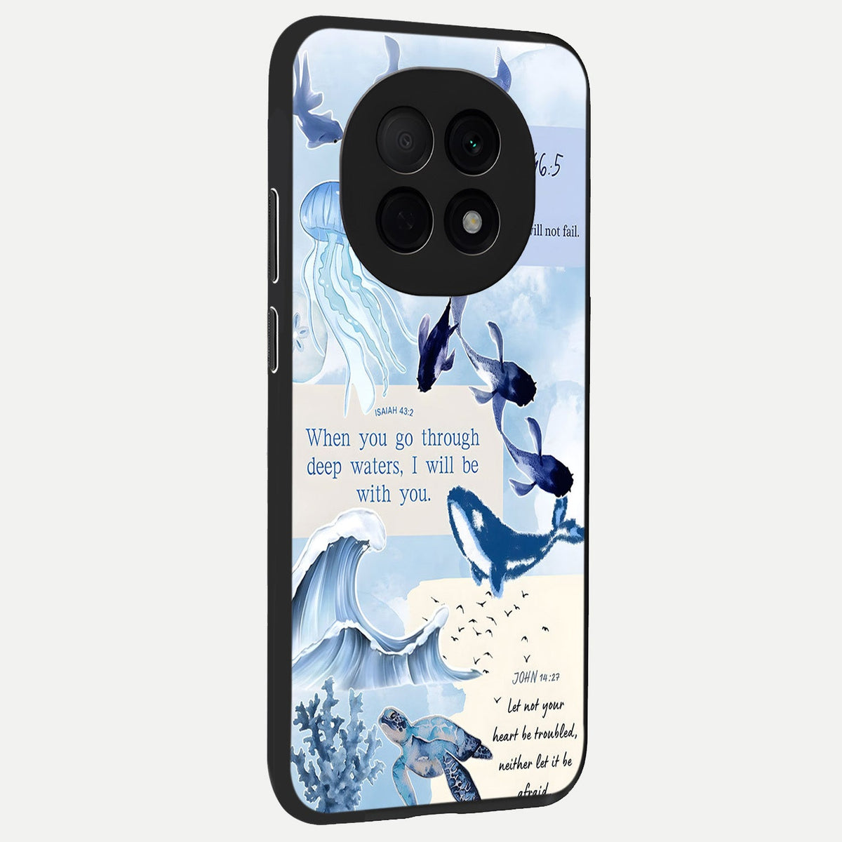 Faithful Ocean Promise back cover For Oppo F29 Pro 5G slim fit glass case with vibrant aesthetic design