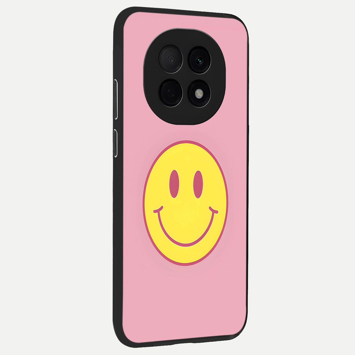 Happy Pink Mood back cover For Oppo F29 Pro 5G slim fit glass case with vibrant aesthetic design