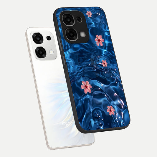 Bloom Thread Art phone case For Oppo F33 5G showing premium glass back cover with detailed artwork
