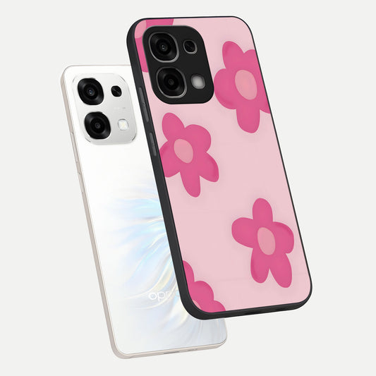 Candy Bloom Dreams phone case For Oppo F33 5G showing premium glass back cover with detailed artwork