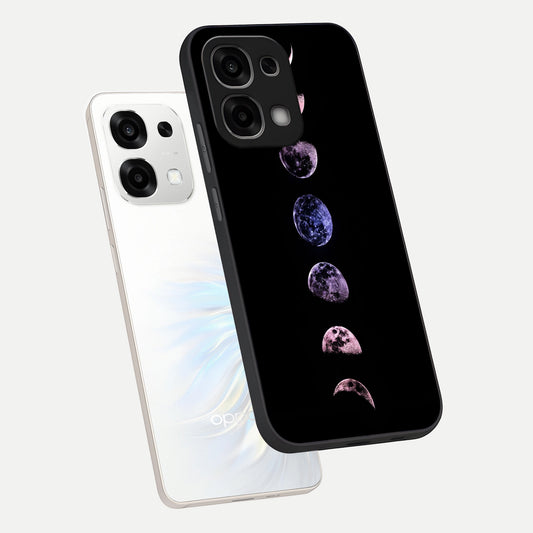 Crimson All Planets phone case For Oppo F33 5G showing premium glass back cover with detailed artwork