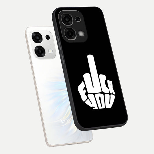 Rebel Mode On phone case For Oppo F33 5G showing premium glass back cover with detailed artwork