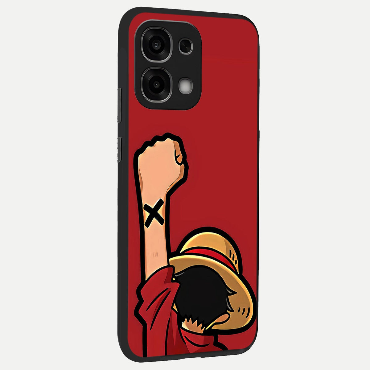 Luffy X Spirit back cover For Oppo F33 5G slim fit glass case with vibrant aesthetic design