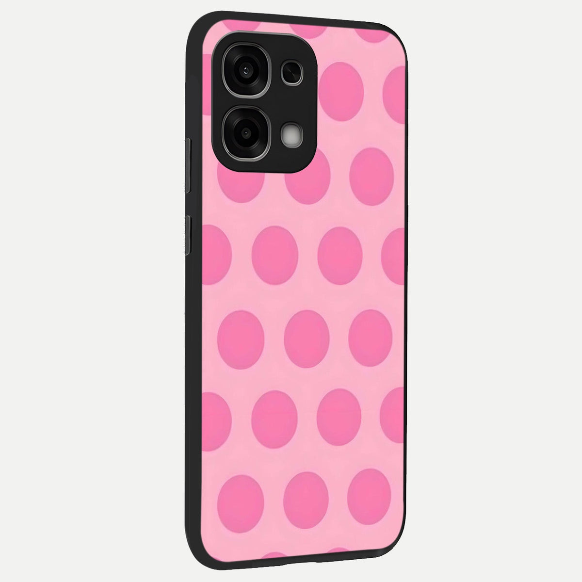 Sweet Dot Dreams back cover For Oppo F33 5G slim fit glass case with vibrant aesthetic design