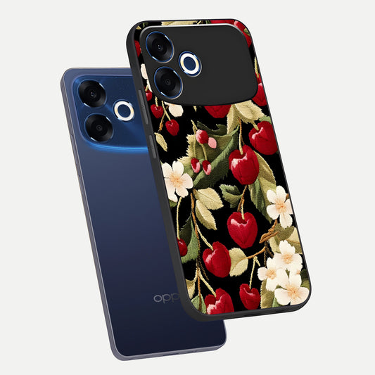 Blooming Spendor Bird phone case For Oppo F33 Pro 5G showing premium glass back cover with detailed artwork