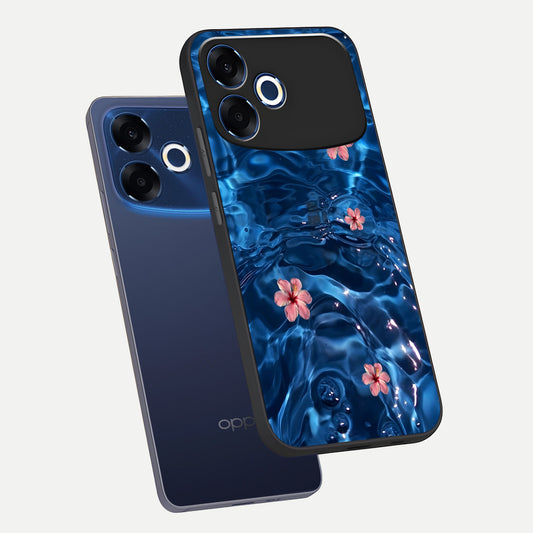 Bloom Thread Art phone case For Oppo F33 Pro 5G showing premium glass back cover with detailed artwork