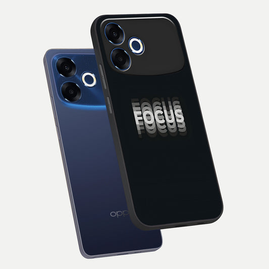 Mono Focus Vision phone case For Oppo F33 Pro 5G showing premium glass back cover with detailed artwork