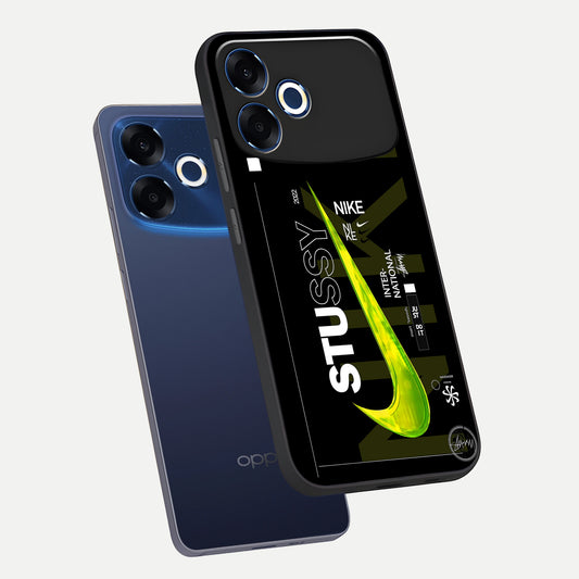 Neon Street Edition phone case For Oppo F33 Pro 5G showing premium glass back cover with detailed artwork