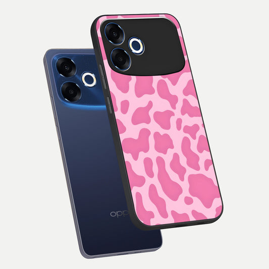 Pinkish Scenery phone case For Oppo F33 Pro 5G showing premium glass back cover with detailed artwork