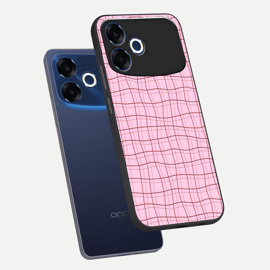 Soft Grid Bliss phone case For Oppo F33 Pro 5G showing premium glass back cover with detailed artwork