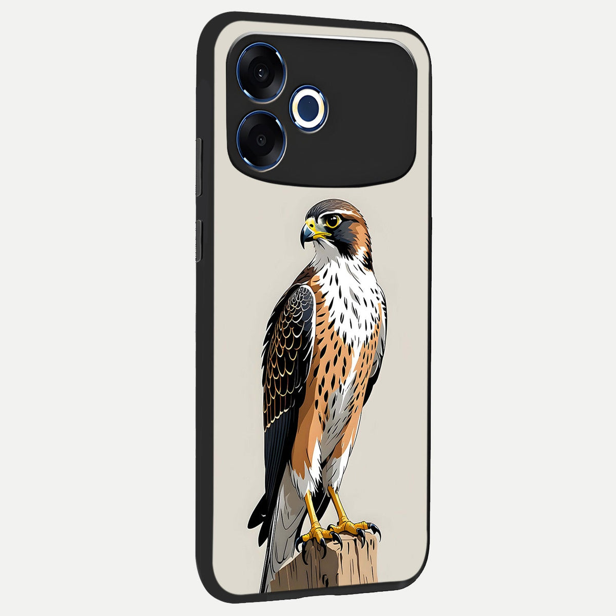 Clever Eagle back cover For Oppo F33 Pro 5G slim fit glass case with vibrant aesthetic design
