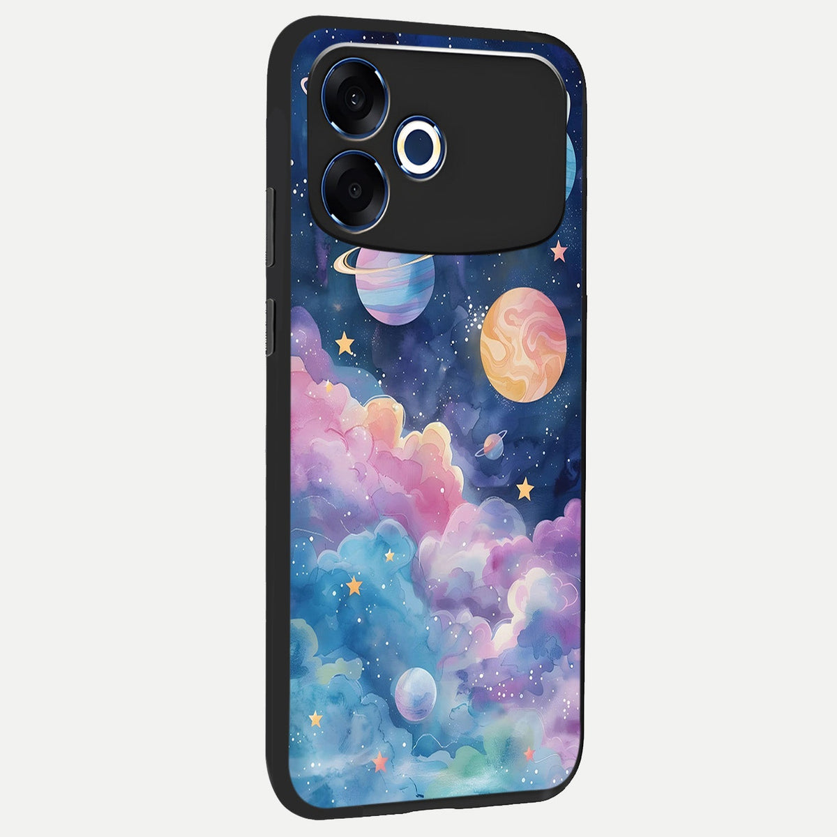 Cosmic Planet Dreams back cover For Oppo F33 Pro 5G slim fit glass case with vibrant aesthetic design
