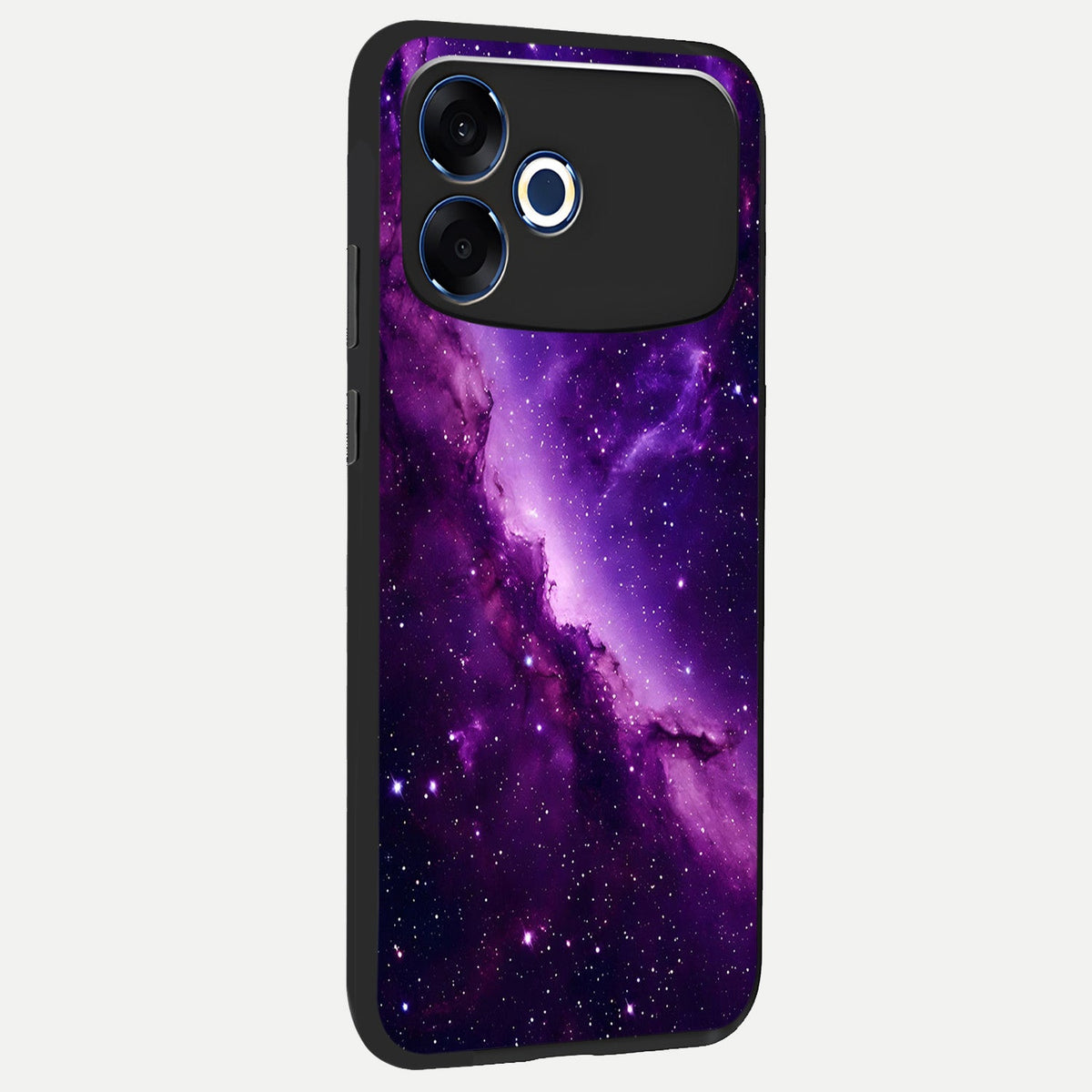 Purple Shade Sky back cover For Oppo F33 Pro 5G slim fit glass case with vibrant aesthetic design