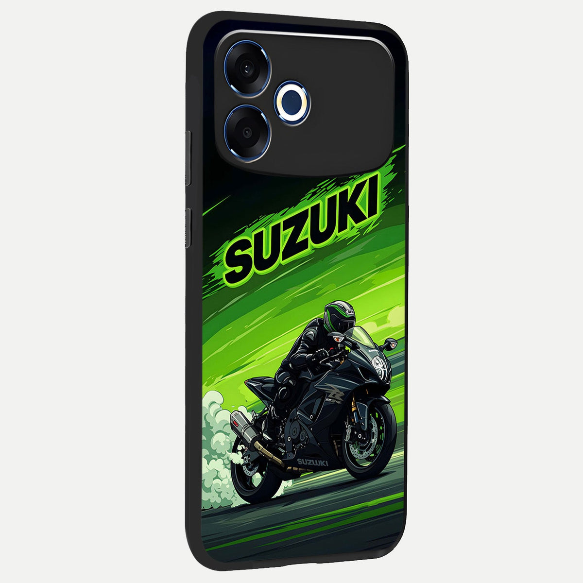 Suzuki Speed Beast back cover For Oppo F33 Pro 5G slim fit glass case with vibrant aesthetic design