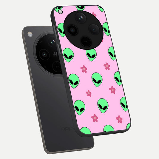 Cosmic Cute Crush phone case For Oppo Find X8 showing premium glass back cover with detailed artwork