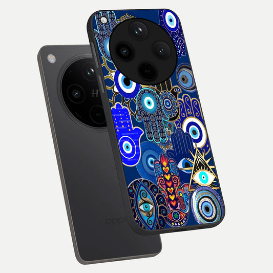 Mystic Palm Guard phone case For Oppo Find X8 showing premium glass back cover with detailed artwork