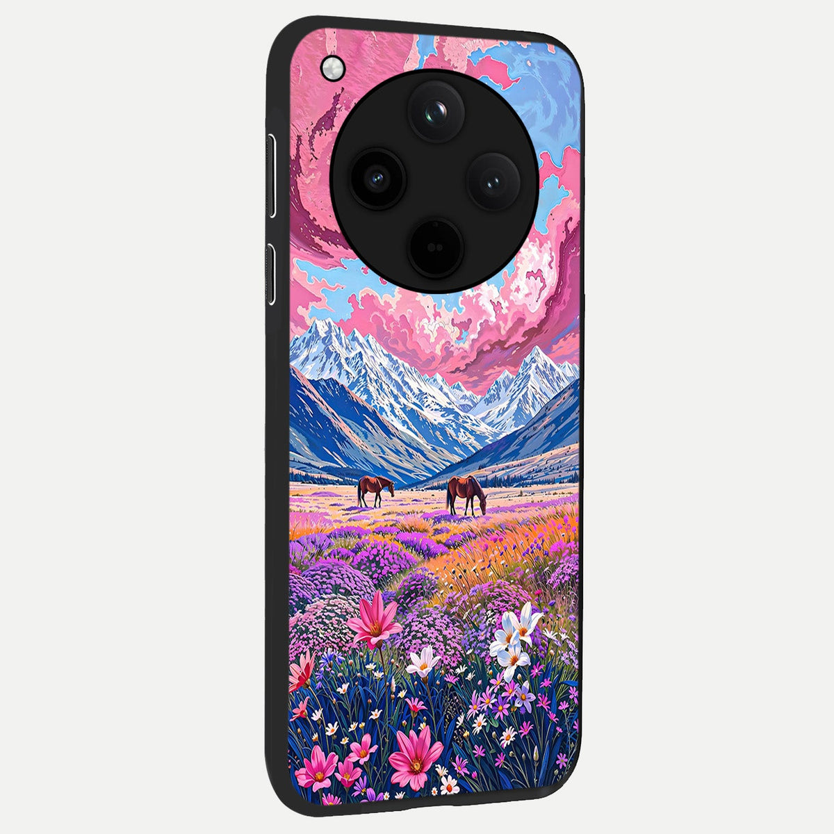 Blossom Valley Dream back cover For Oppo Find X8 slim fit glass case with vibrant aesthetic design