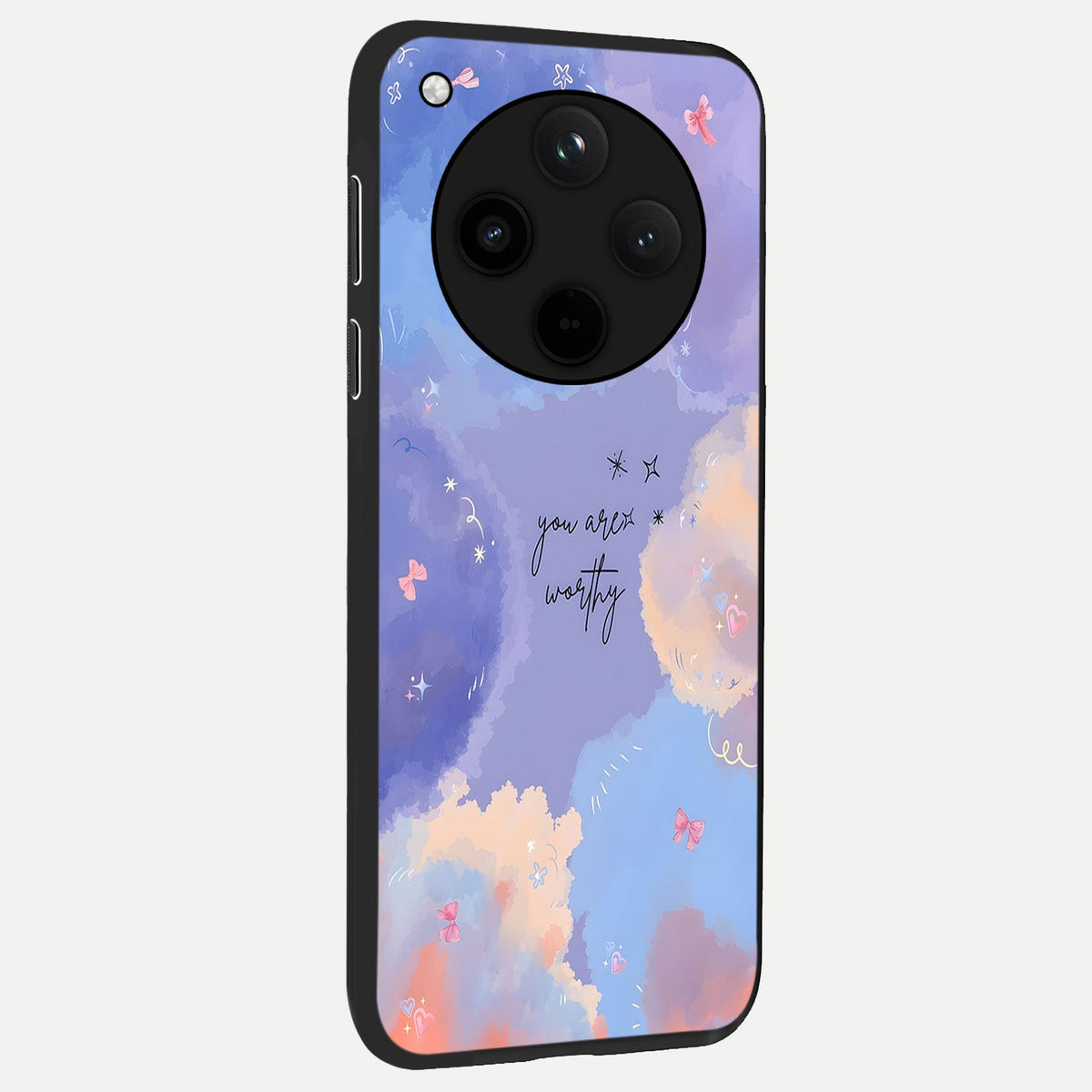 Celestial Cloud Magic back cover For Oppo Find X8 slim fit glass case with vibrant aesthetic design
