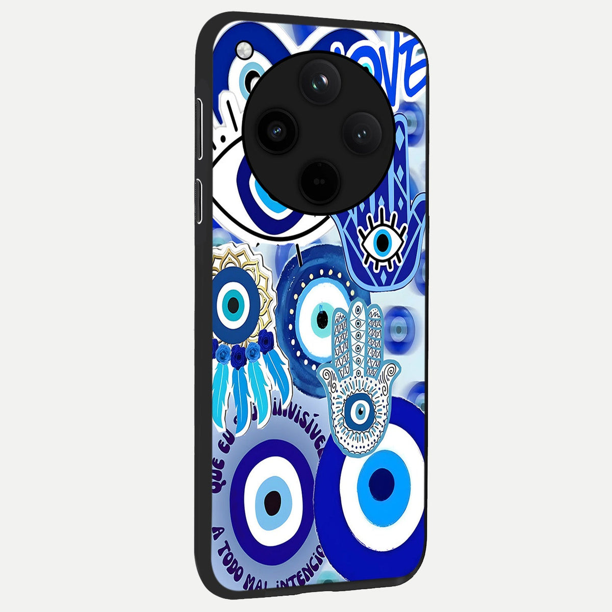 Evil Eyes Dream back cover For Oppo Find X8 slim fit glass case with vibrant aesthetic design
