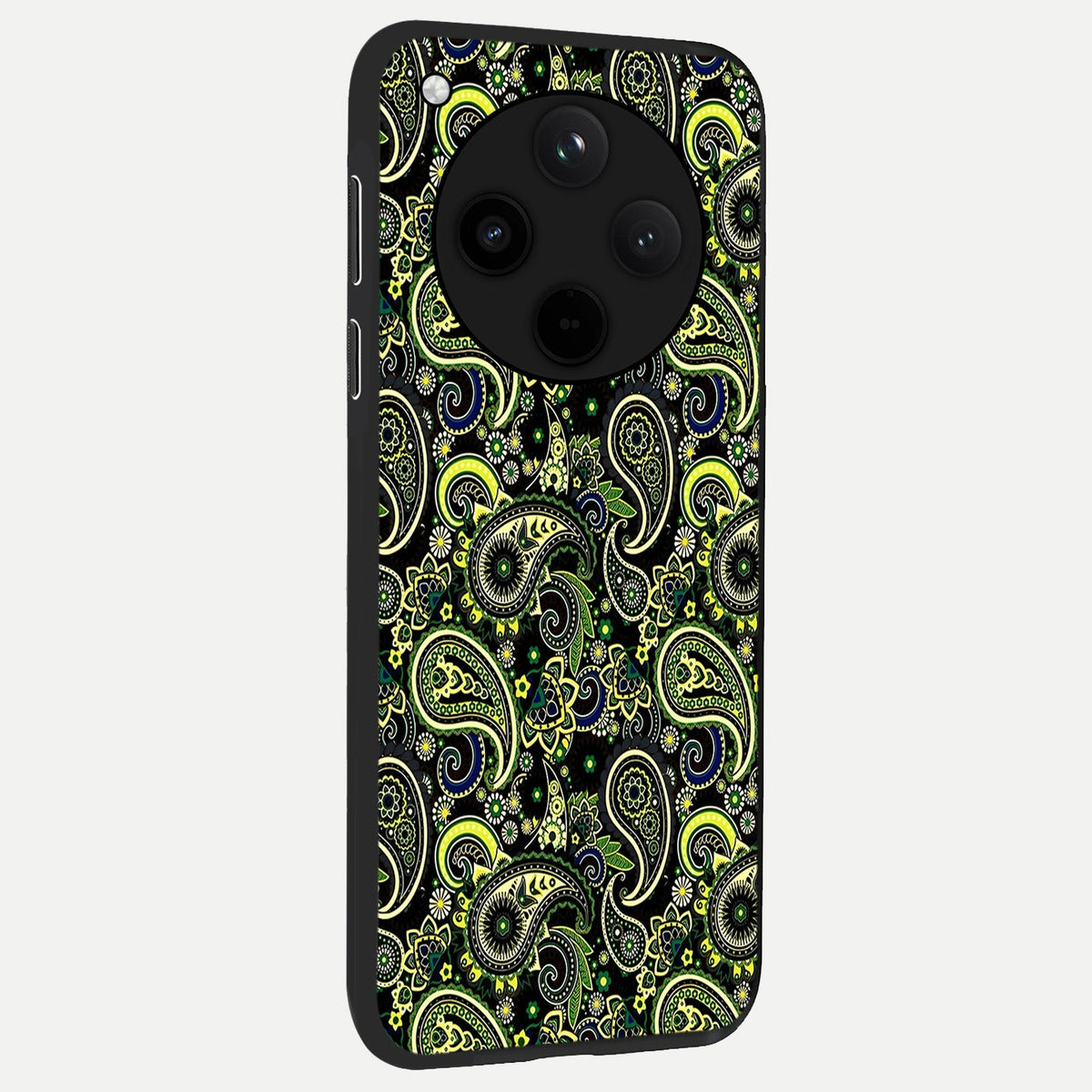 Green Lemon back cover For Oppo Find X8 slim fit glass case with vibrant aesthetic design