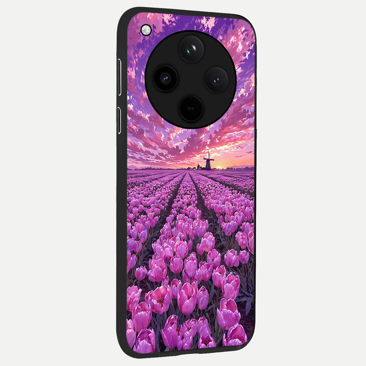 Lavender Dream Skies back cover For Oppo Find X8 slim fit glass case with vibrant aesthetic design