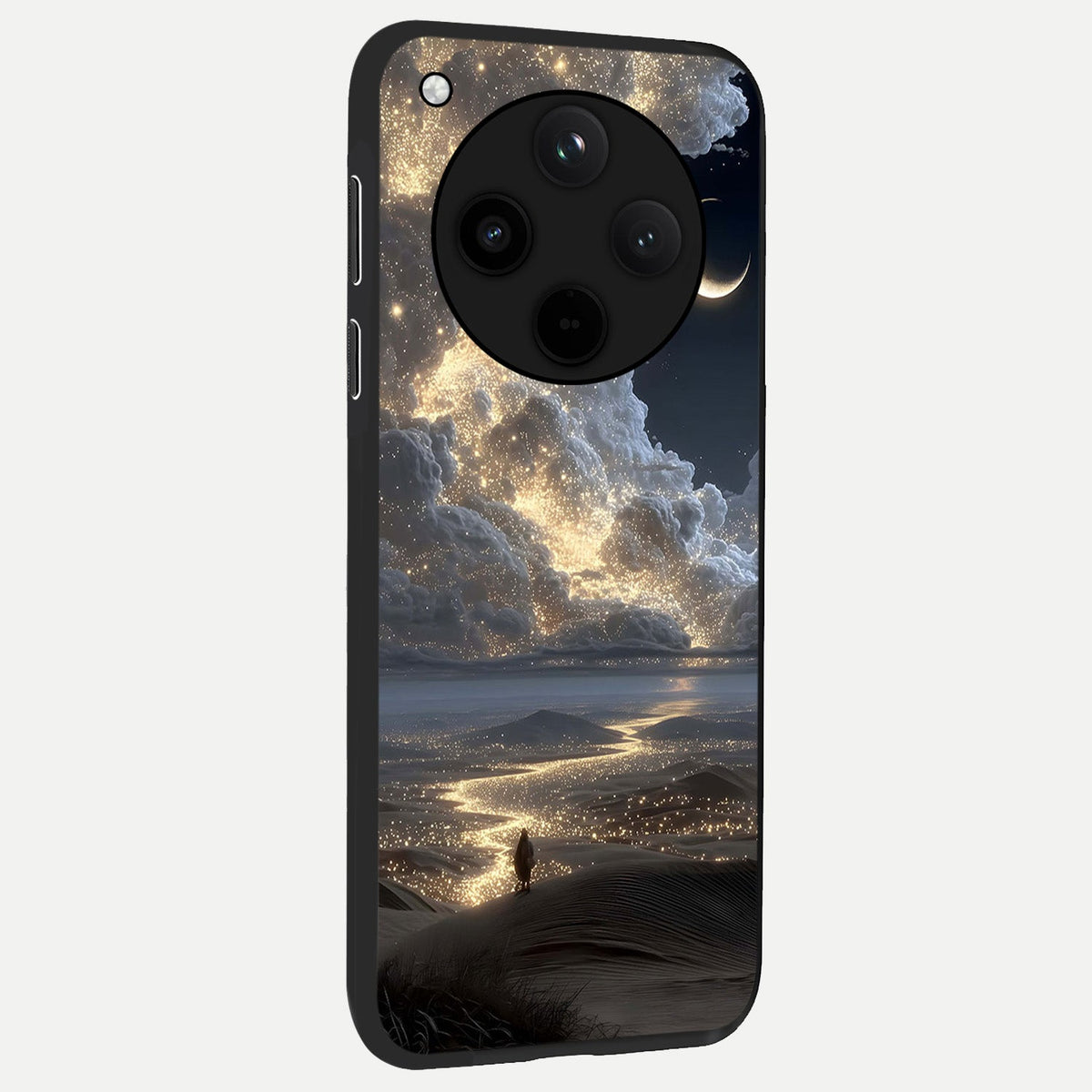 Moonlight Spark Path back cover For Oppo Find X8 slim fit glass case with vibrant aesthetic design