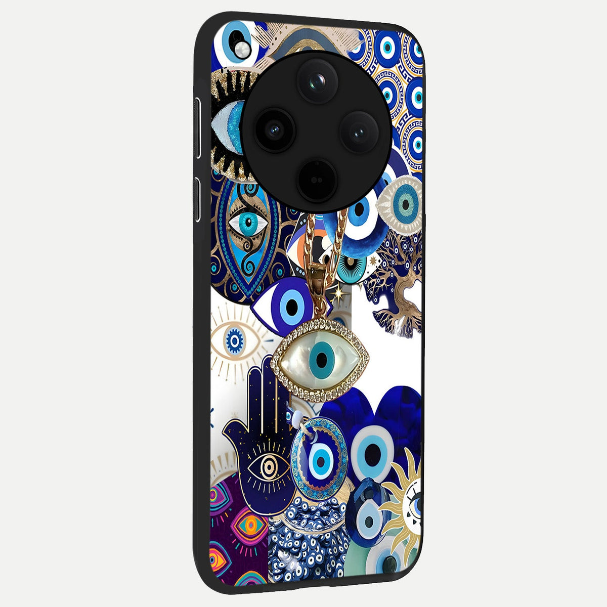 Mystic Charm Eye back cover For Oppo Find X8 slim fit glass case with vibrant aesthetic design