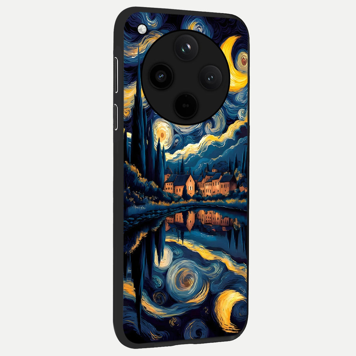 Starry Sky Serenity back cover For Oppo Find X8 slim fit glass case with vibrant aesthetic design
