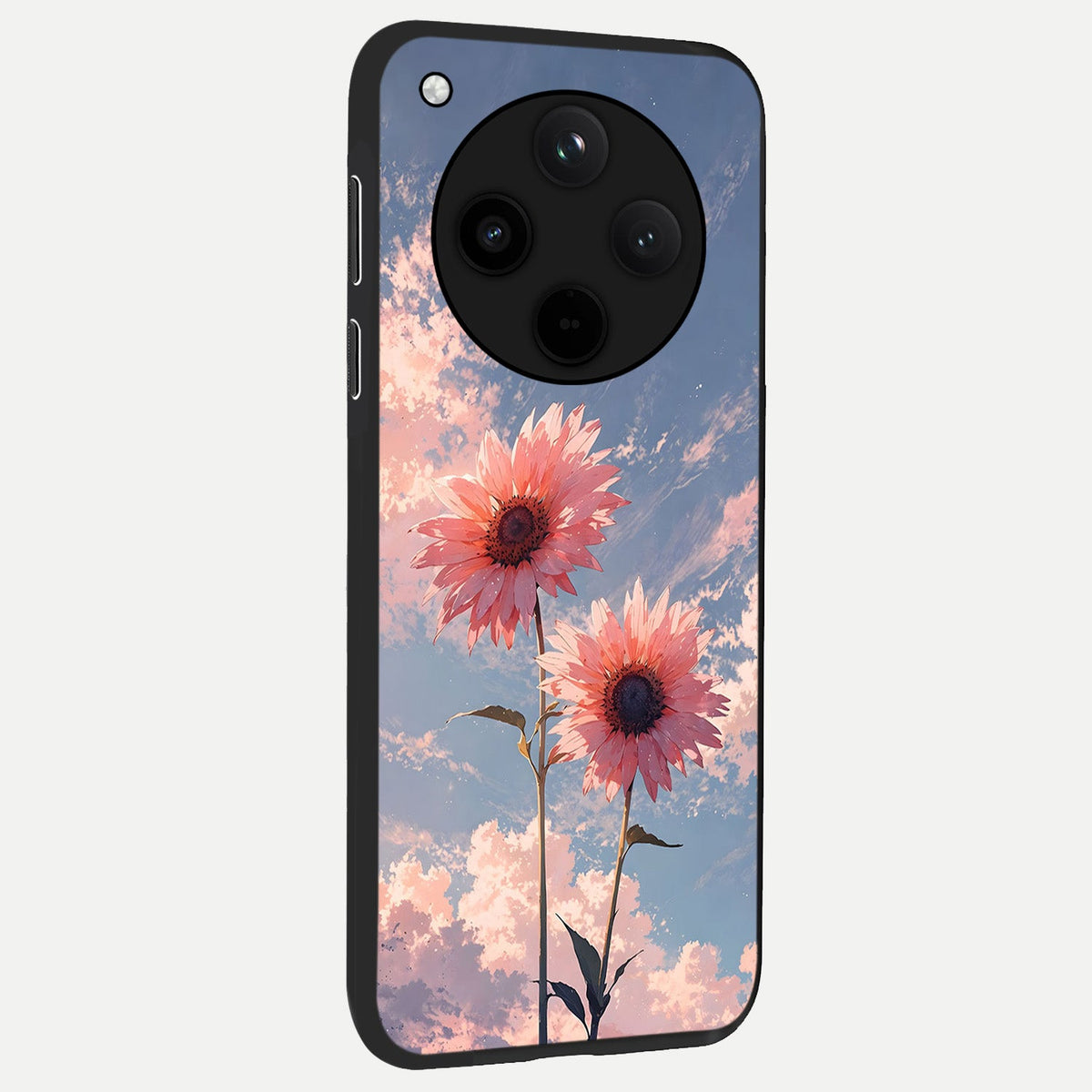 Sun Moon Balance back cover For Oppo Find X8 slim fit glass case with vibrant aesthetic design