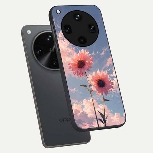 Sun Moon Balance phone case For Oppo Find X8 Ultra showing premium glass back cover with detailed artwork