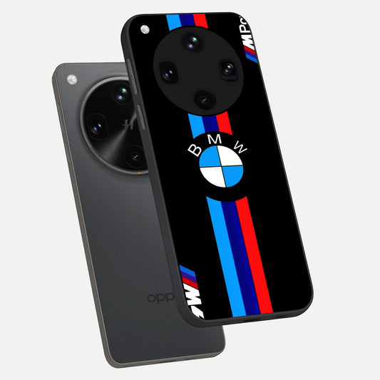 Turbo BMW Beast phone case For Oppo Find X8 Ultra showing premium glass back cover with detailed artwork
