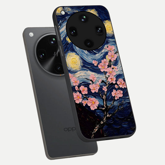Van Gogh Scenery phone case For Oppo Find X8 Ultra showing premium glass back cover with detailed artwork
